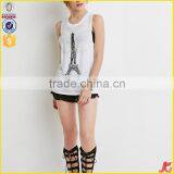 Paris Printing Tank Top Selling Products 2015 in thumbnail-4