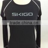 100% Polyester Womens Function Cycling Sportswear Long Sleeve Sport T-shirt thumbnail-1