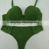 2017 Latest Fashion Women Underwear Bra Panty Set With Lace High Quality Standard thumbnail-1