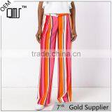 New Trendy Multicolored Striped Ladies Fashion Pants thumbnail-1
