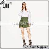 2017 OEM Spring Pleated Young Mini Oasis Skirts With Cords thumbnail-1