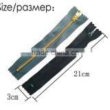 D&D 2Pcs/Pack Metal Zippers for Sewing 20cm Zippers Black Grey for Jackets With 2pcs Polyster Threads Garment Accessories thumbnail-2