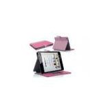Pink iPad Mini Leather Cover Handmade Stand Protective iPad Case