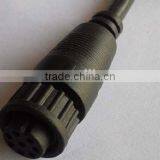 Circular Standard Size FF Lock Molding Type Straight Waterproof Connector