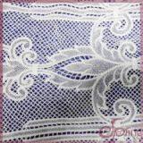 White guipure lace fabric