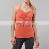 Wholesale Nylon Spandex Yoga Stringer Vest Sexy Tank Top Women Fitness thumbnail-1