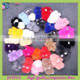 19 Colors New Fashion Luxury bunny patten fur car accessory rex rabbit fur keychain