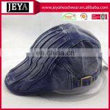 Fashion Washed Denim Cap Cotton Duckbill Hat With no Logo thumbnail-3