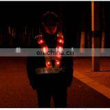 orange safety reflective oxford led traffic vest for sale