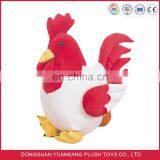 Chinese lunar new year decorative plush toy rooster