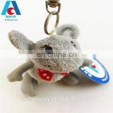 girl toy bow small mouse plush stuffed keychain