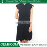 New Stylish Lady Women Fashion Short Sleeve Sexy Slim black Lace Dress