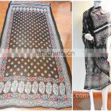 China Supplier Positioning Print the Middle East Silk Crepon Pure Georgette Fabric for Robe