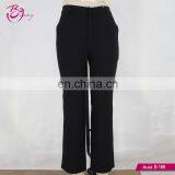 Latest Design Black Color Long Loose Casual Pants For Women