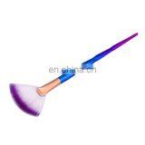 Fashionable Custom Logo Make Up Brushes Handle Powder Foundation Cosmetic Makeup Fan-shaped Brush Tool Set