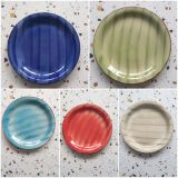 Hand painting dish,color glazed plate