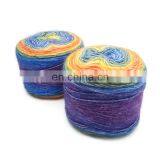 New 49%Polyester 26%Recycled Cotton 24%Acrylic 1%Wool Spray Dyeing Fancy Blended Knitting Yarn thumbnail-2