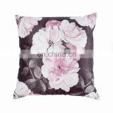 2019 Amazon Top Seller New Design Peony Flower Printed Black Cushion Cover Pillowcase thumbnail-2