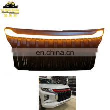new Auto Accessories Modified High  Front Bumper grille Auto Grille WITH LED  For Triton L200 2019 2020 2021
