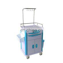 High Quality ABS and 304 Steel Material IV Trolley With Two Dirt Buckets for Patient First Aid thumbnail-2