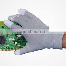 High Quality Anti-static ESD PU Finger Coated Gloves thumbnail-2