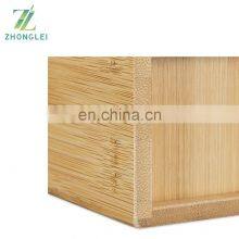 Bamboo Square Toothbrush Holder, Natural Design For Storing Toothbrushes and Toothpaste thumbnail-5