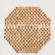 High Quality Natural Synthetic Wood Mat Non-Slip Environmental Friendly Bathroom Bamboo Floor Mat