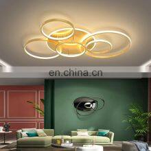 Gold Ceiling Lighting For Bedroom Indoor Lamps Parlor Foyer Lamp Modern Acrylic Ceiling LED Lamp thumbnail-1