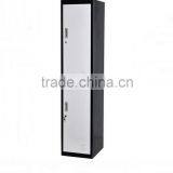 2 Door KD Vertical Clothes Hanging Steel Wardrobe Gym Locker thumbnail-2