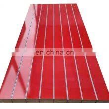 High Glossy 17mm slatwall mdf slotted plywood slat wall panel