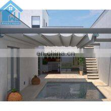 Retractable Balcony Roof High Quality Retractable PVC Fabric Pergola Awning