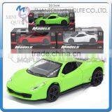 Mini Qute 1:32 Kid Die Cast Pull Back Alloy Music Luxury Racing Car Vehicle Model Car Electronic Educational Toy NO.MQ 998-1B