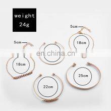 5Pcs/set Bohemian Gold Color Moon Leaf Crystal Bracelet Set for Women Punk Boho Beach Bangle Jewelry Gift thumbnail-5