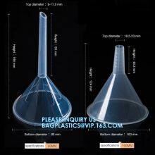 Factory Directly Transparent Large PP Plastic Perfume Dispensing Funnels, Factory Selling 30mm 50mm 60mm 75mm 90mm 100mm 120mm 150mm Transparent Funnel thumbnail-3