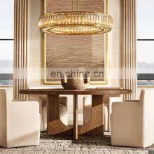 Modern Hanging Lamp Lighting Led Decorative Ring Brass Chandelier Ceiling Light Bedroom Living Dining Room Table thumbnail-4
