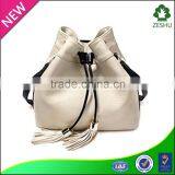 New Design Female Bag pu Backpack Tassel Backpack thumbnail-1