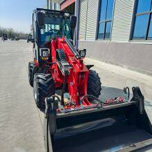 HZM Mini New HZM810T Agriculture Articulated Small Compact Farm Garden Telescopic Loader thumbnail-4