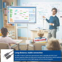 USB3.2 Fiber Optic AM to Type-C AOC-Active Optical Cable thumbnail-2