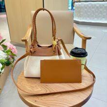 Lafite Splicing Head Layer Chard Basket Bag 2025 New Niche Design French Resort Beach Bag Women's Fashion Hand-held Shoulder Bag thumbnail-5