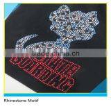 Hot Fix Applique Motif Customize Size Glass Crystal Cute Dog Design For Bags thumbnail-1