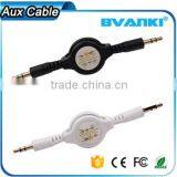 2016 New Premium Manufacture Retractable 3.5mm Stereo Male to Male Audio Extension Aux Cable Free Samples Express Supplier's Choice thumbnail-2