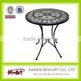 Patio New Design Mosaic Talbe Metal Garden Outdoor Mosaic Furniture Set thumbnail-5