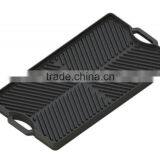Cast Iron Cookware Double Sided Burner Reversible Griddle Grill /cast Iron BBQ Griddle Plate thumbnail-3