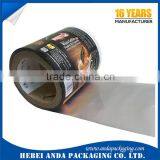 Aluminum Foil Food Packaging Bag Film/ Plastic Printed Food Laminated Packing Film Roll thumbnail-2