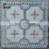 Large Luxury Crochet Tablecloth Rectangle Table Cover Embroidery thumbnail-3