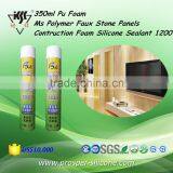 350ml/750ml Pu Foam Ms Polymer Faux Stone Panels Contruction Foam Silicone Sealant 1200 thumbnail-3