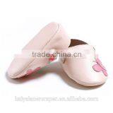 Soft Sole Baby Shoes Handmade Infant Gift Butterfly Pink Comfortable Leather Shoes Quality Choice thumbnail-3