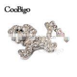 Fashion Jewelry Cute Little Dog Rhinestone Pin Brooch Women Girl Party Promotion Gift Apparel Accessories thumbnail-1