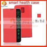 Intelligence Display Smart Health Phone Case for Huawei P8 Mate 7 Protective Housing Flip Stand Holder Folder Cover Perfect Test