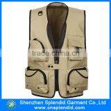 2016 Latest Design Multipocket Dark Green Men' Cargo Vest thumbnail-3